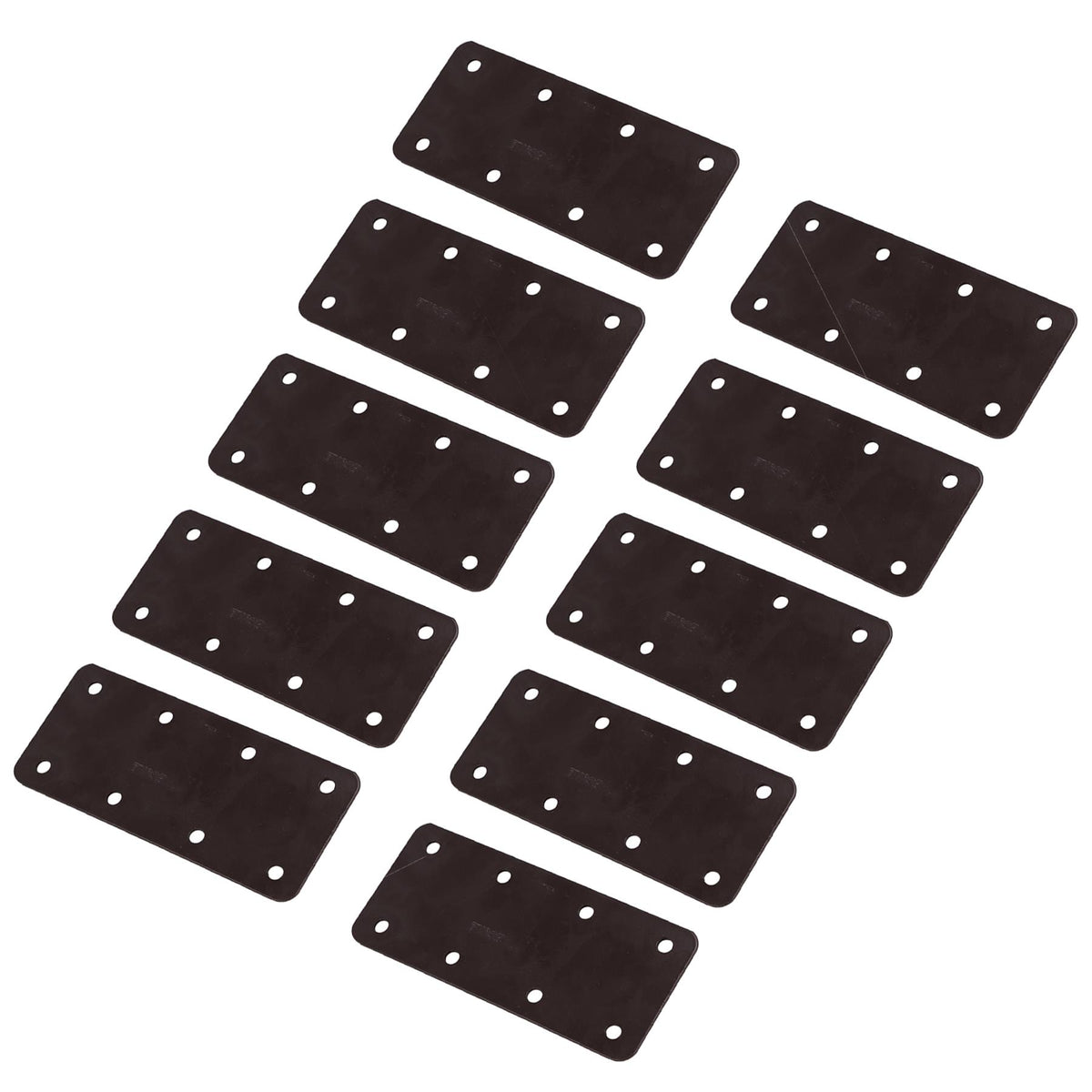 Small Internal Sleeper Straight Support Plate 85mm x 170mm Powder Coated