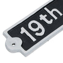 19th Hole Cast Iron Sign Plaque Wall Door Fence Post House Garden Yard Bar Pub