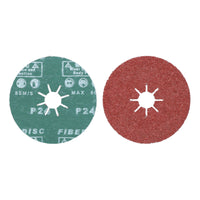 115mm Fibre Sanding Discs Mixed Grit 24 36 60 for 4-1/2” Grinders Rust Removal