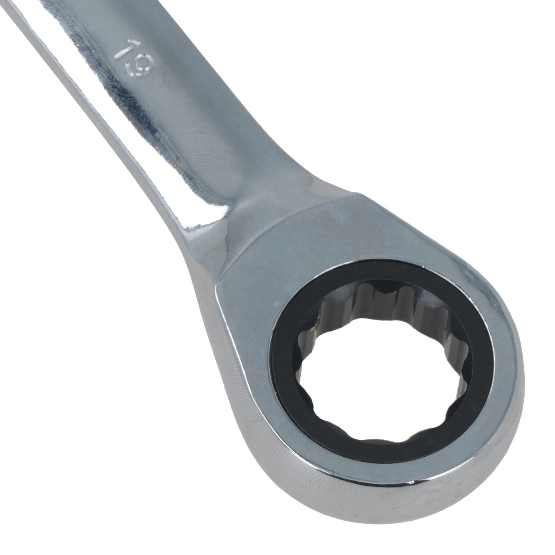 19mm metrischer Ratschen-Maulschlüssel, 72 Zähne, umkehrbar