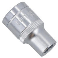 Douille hexagonale simple peu profonde à 6 pans, entraînement 1/2" 10 mm, métrique, Super Lock Bergen