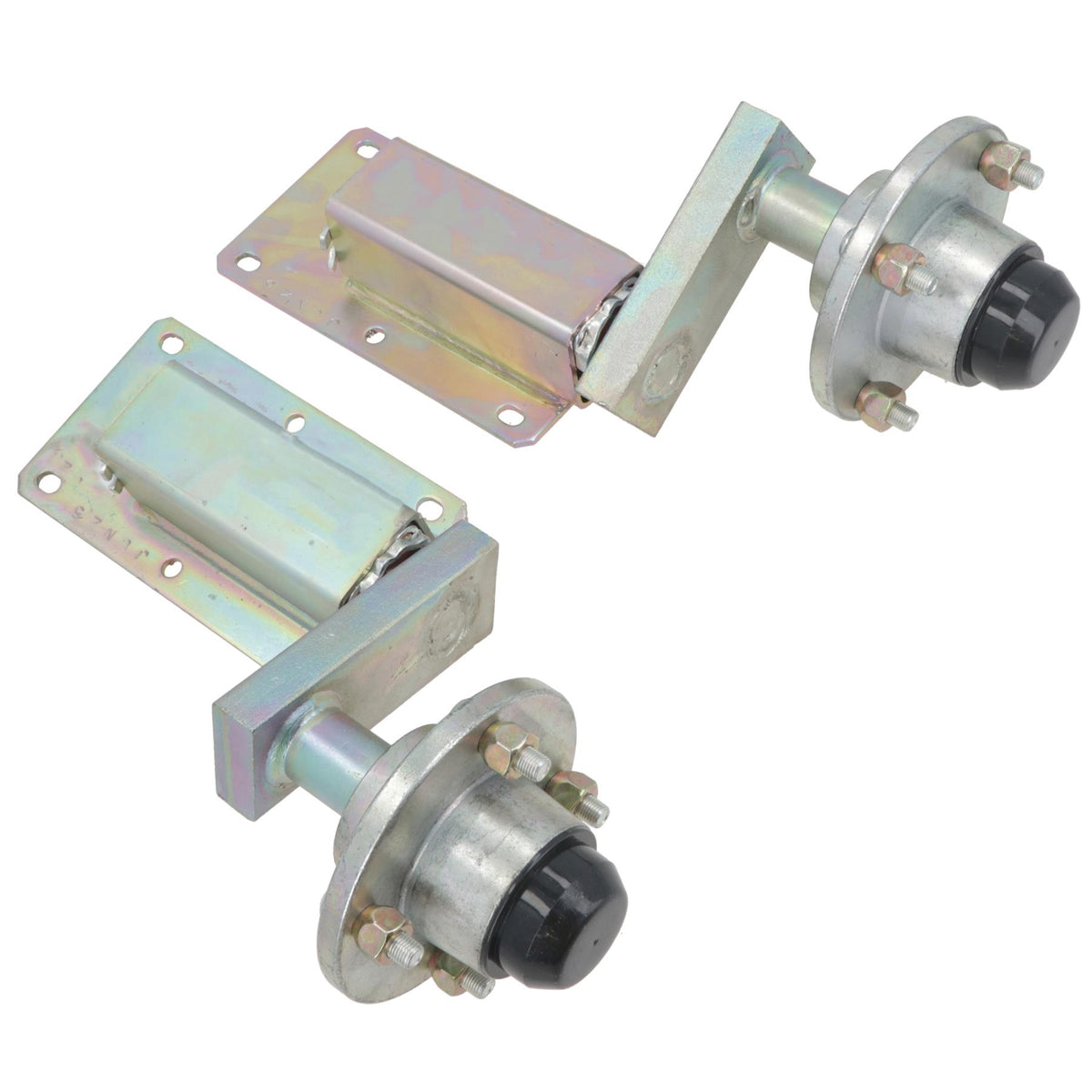 Trailer Suspension Units Arms With Hubs 350kg Capacity 4 Stud on 4 Inch PCD