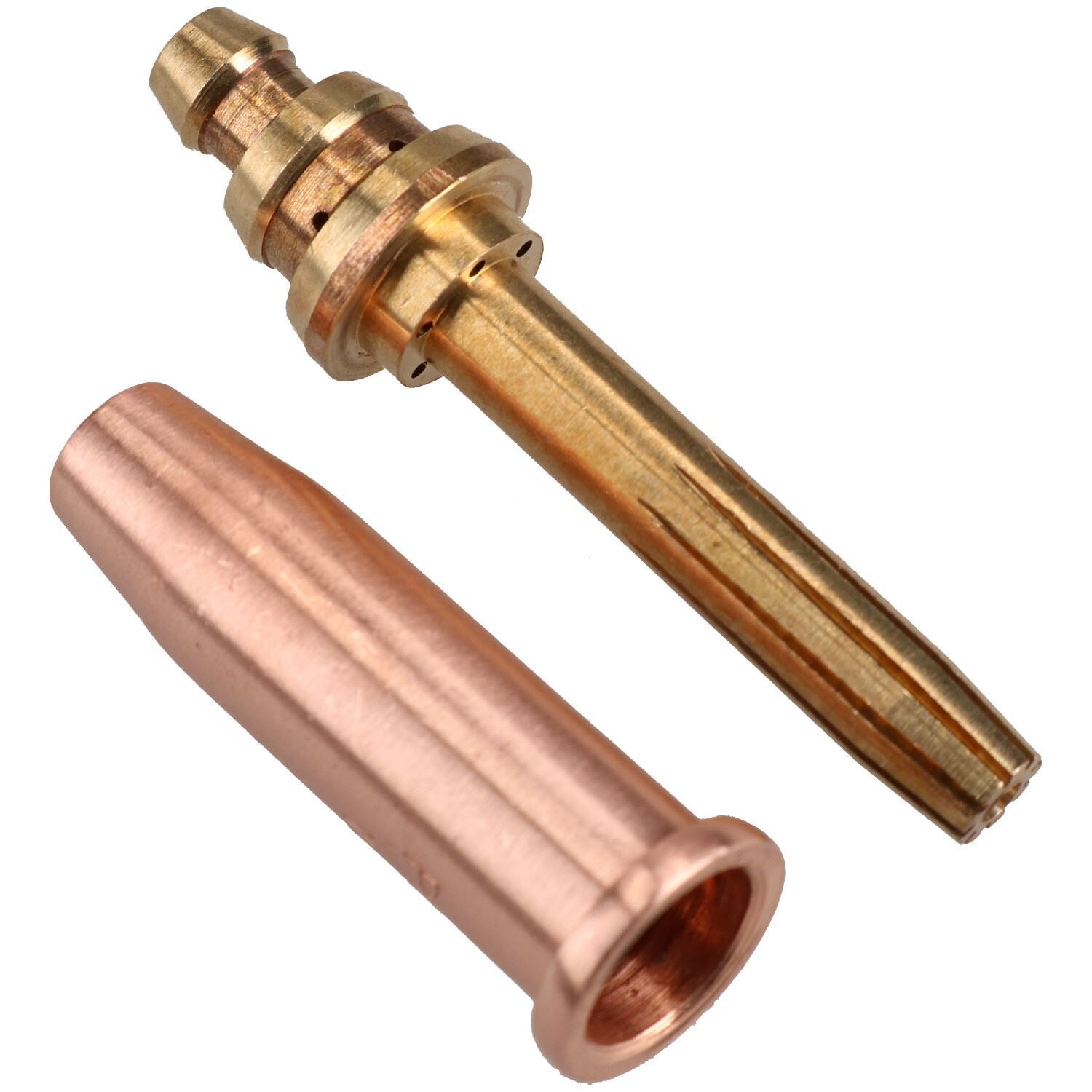 PNM Oxy Propane Gas Cutting Nozzle Tip Standard length 1/8" 190-300mm 2pk