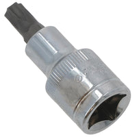 T45 Male Torx Bit Star Socket 1/2" Drive Standard Internal Chrome Vanadium Steel