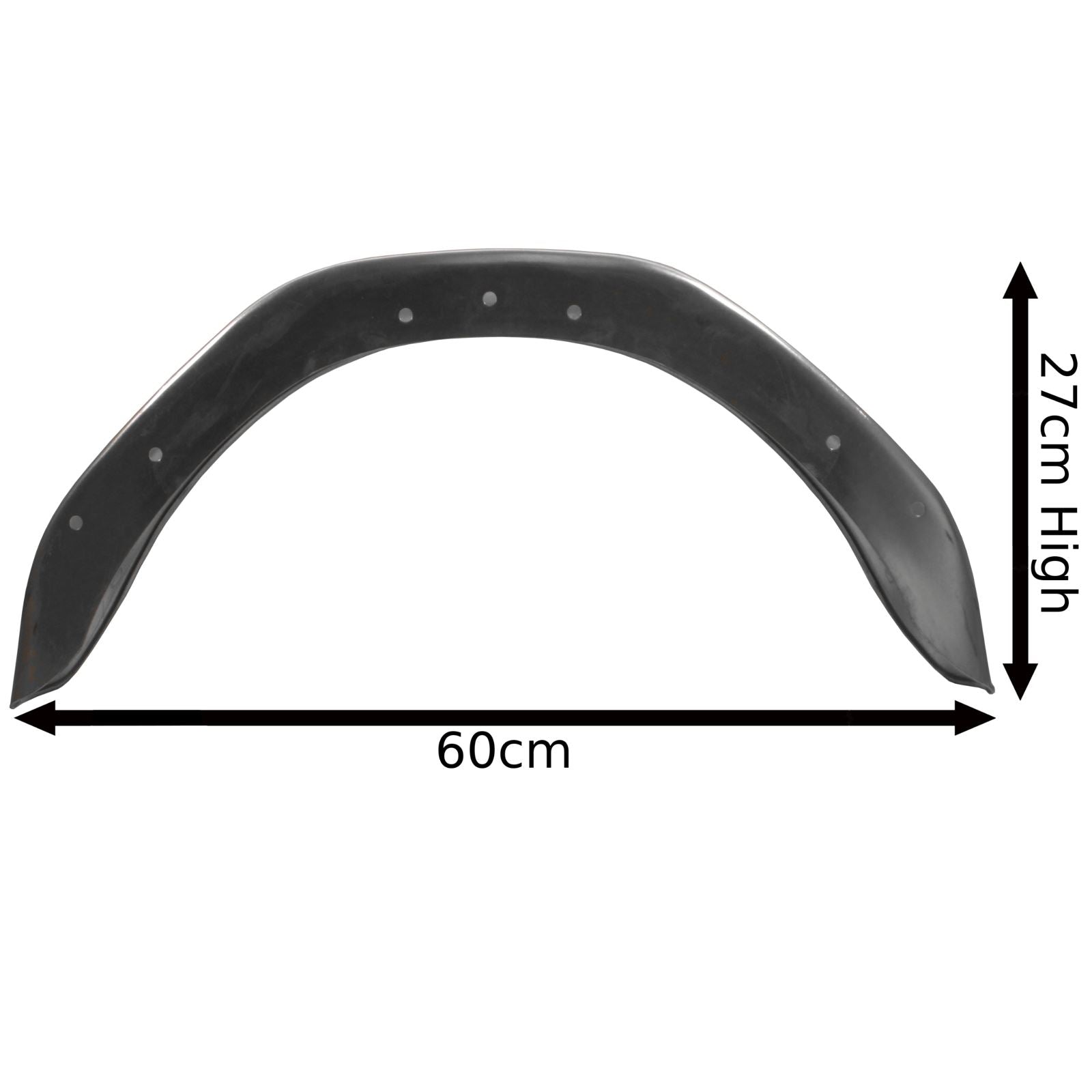 10" Trailer Mudguard Galvanised Steel / Wing / Fender (SINGLE) TR014