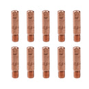 0.6mm Mig Welding Welder Round Contact Tips for MB15 Euro Torches 10pk