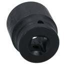 30mm 1/2in. Drive Shallow Metric Impact Impacted Socket 12 Sided Bi-hex