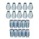 7/16 Zoll x 20 UNF Bremsleitungsverschraubungen aus Stahl, männlich und weiblich, für 1/4 Zoll Rohr, 20er-Pack
