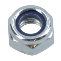 M4 x 0.7mm Nyloc Nut Fastener Hexagonal Metric Nuts Grade 8 Zinc Plated