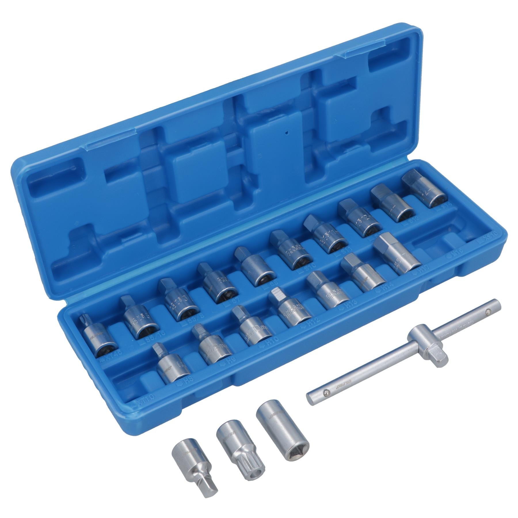 3/8" Drive Master Ölablassschraube Schlüsselsatz für Motoren Getriebe 21-teiliges Set