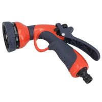 Deluxe Garden Watering Spray Gun Adjustable Nozzle 10 Spray Pattern Soft Grip