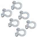 Galvanised Bow Shackle Safety Pin 3/4in (19mm) 4.75T to US Fed Spec