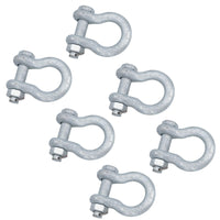 Galvanised Bow Shackle Safety Pin 3/4in (19mm) 4.75T to US Fed Spec