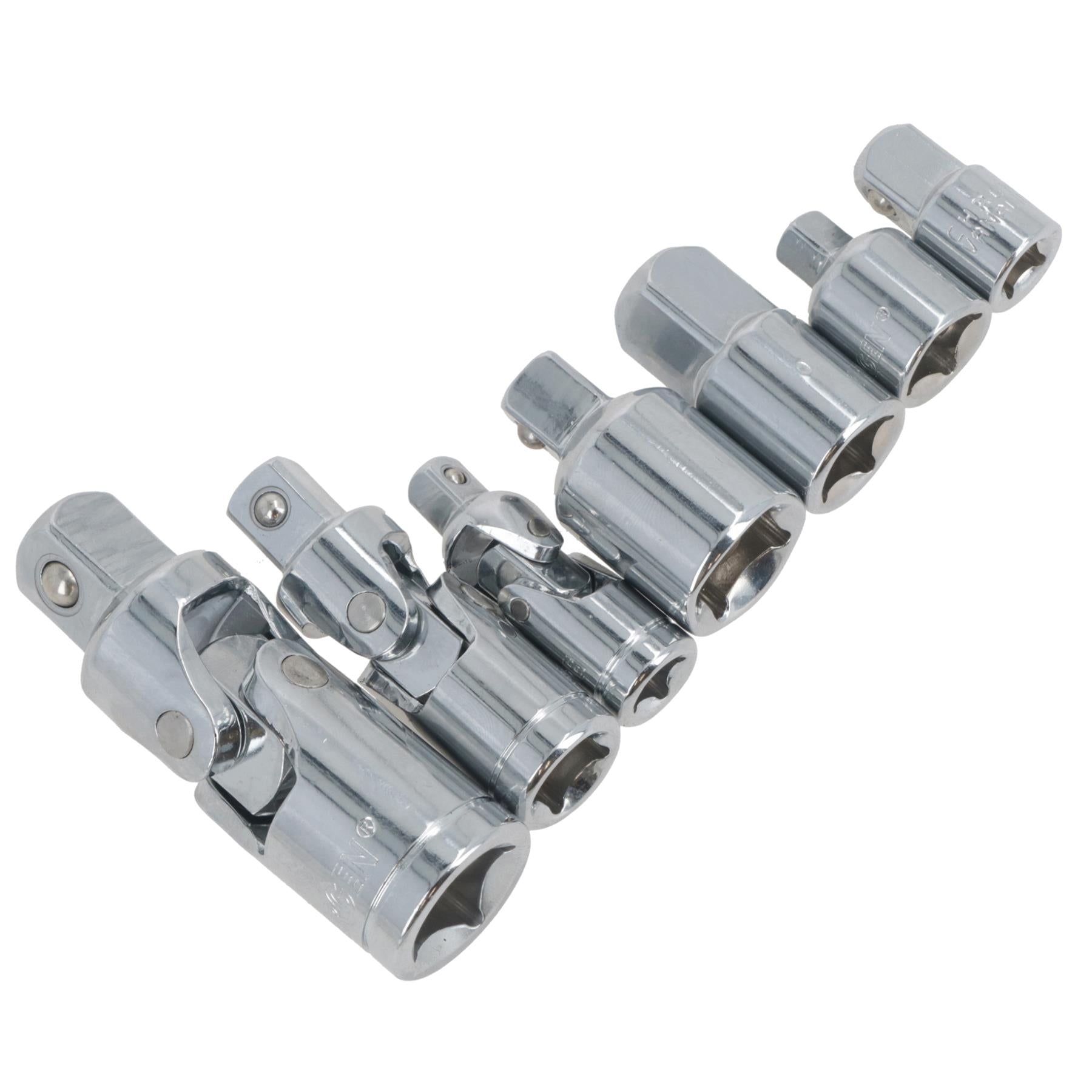 Socket Adaptor Adapter Step Up Reducer And Universal Joints UJ’s 7pc By Bergen