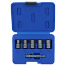 Lot de 6 extracteurs de boulons de 3/8" pour perceuse ou entraînement, écrous de roue de 6 à 12,7 mm