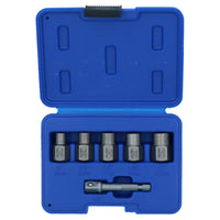 Lot de 6 extracteurs de boulons de 3/8" pour perceuse ou entraînement, écrous de roue de 6 à 12,7 mm