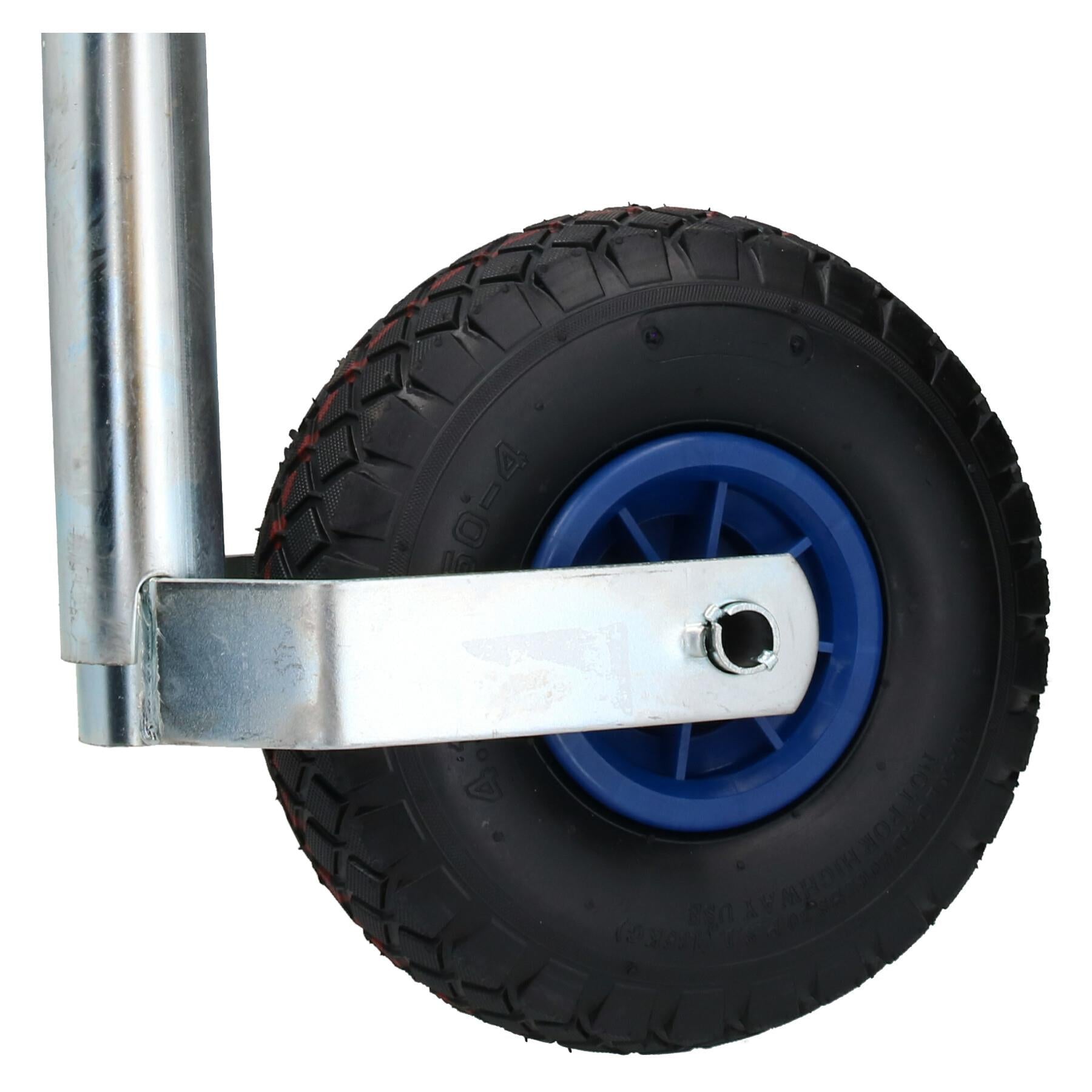 48mm Heavy Pneumatic Jockey Wheel for Caravan Boat Trailer 260mm Wheel