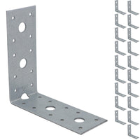 Timber Joist Angle Bracket Fastening Plate Galvanised Steel 125 x 125 x 50mm