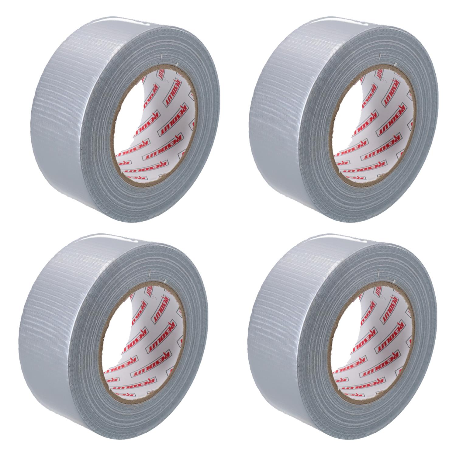 4 x Heavy Duty Waterproof Silver Duct Tape 50mm Wide x 50 Metres Total Length