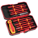 Interchangeable VDE Electrical Insulated Screwdriver Set Phillips Flat Pozi Torx 13pc