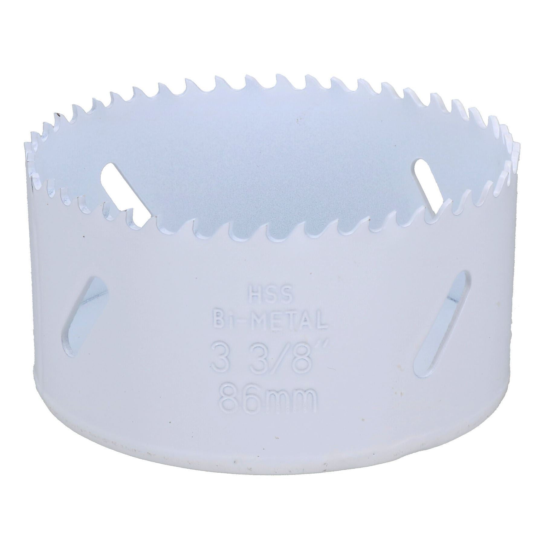 Scie cloche bimétallique HSS de 86 mm (3-3/18 po) pour couper l'acier, l'acier inoxydable, le bois, le PVC