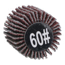 25mm 60 Grit Abrasive Flap Wheel Discs Sanding Rust Removal 6mm Shank