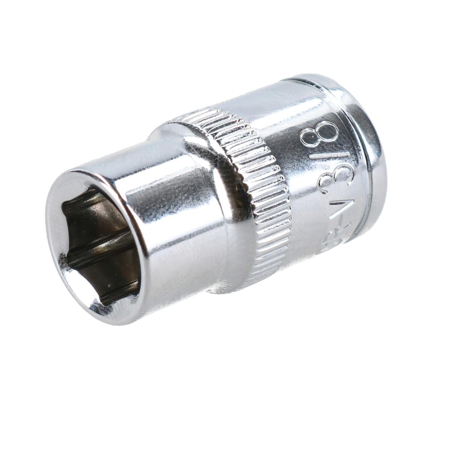 3/8" Imperial 6 Point 3/8" Drive Shallow Socket SAE AF Chrome Vanadium Steel