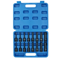 Metric 1/2in Drive Deep Impacted Hex Allen Key Bit Sockets 4mm – 19mm 16pc