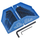 30pc Metric and Imperial AF SAE Allen Hex Keys 0.7mm - 10mm / 0.028 -3/8