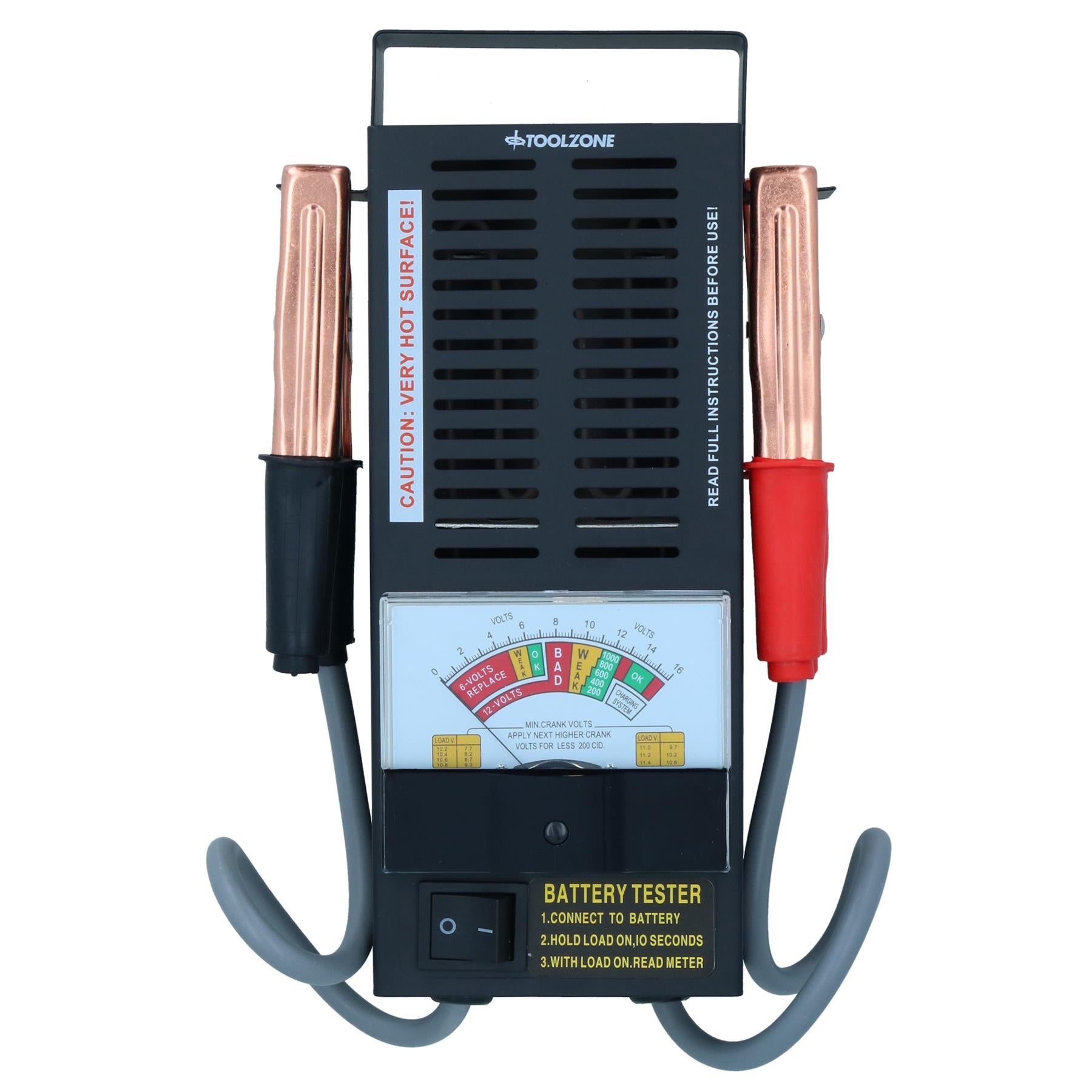 6v / 12V 100 amp battery load and charging tester AT604