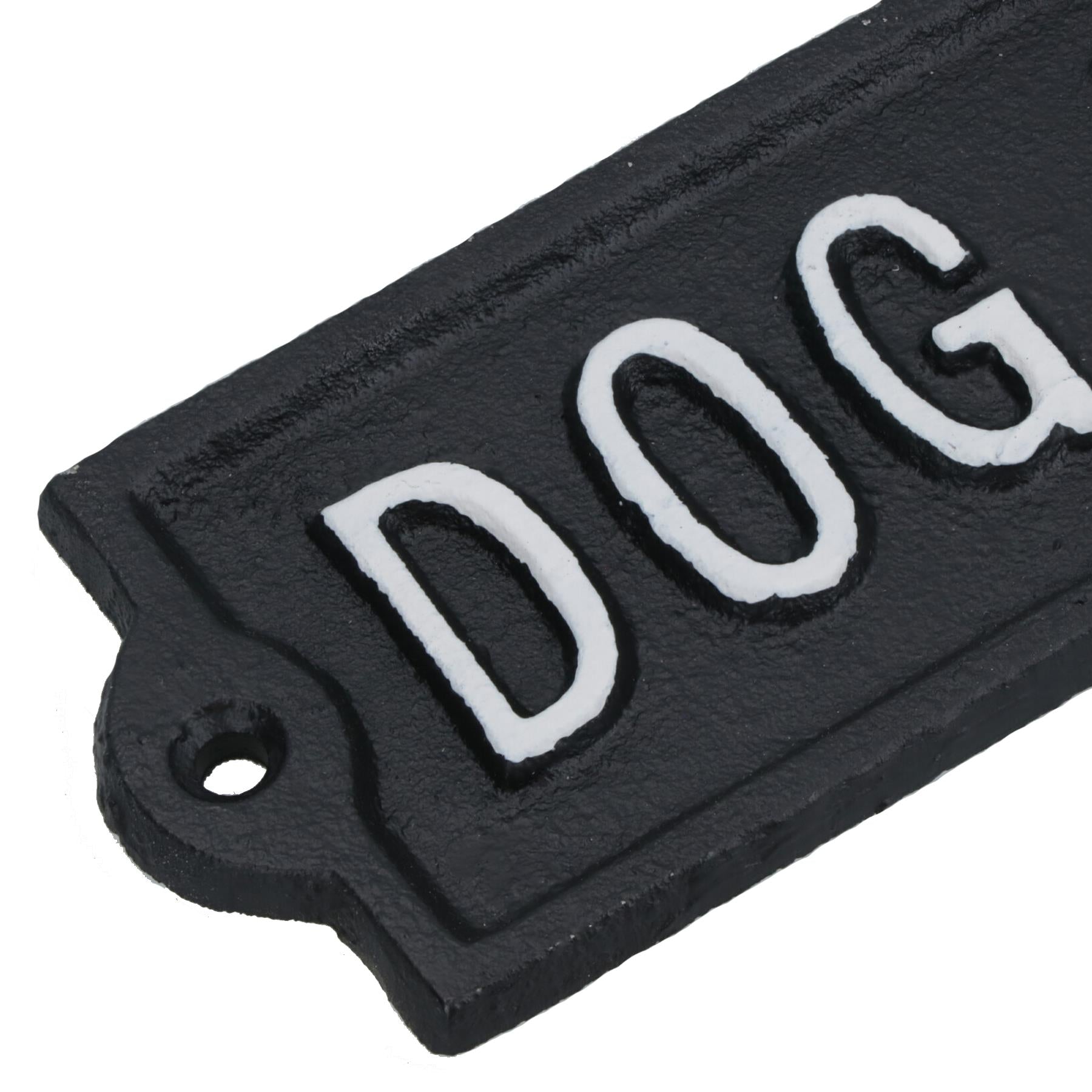 Dog House Cast Iron Sign Plaque Wall Door Fence Gate Post House Garden Yard