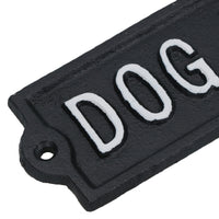 Dog House Cast Iron Sign Plaque Wall Door Fence Gate Post House Garden Yard