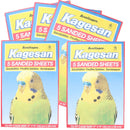 Sanded Sheets Sandpaper Cage Lining Budgies Caged Birds - 4 Sizes Available