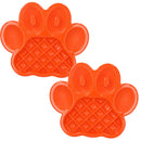 2PK Orange Interactive Dog Slow Feeder Food Accessories Control Fast Eating