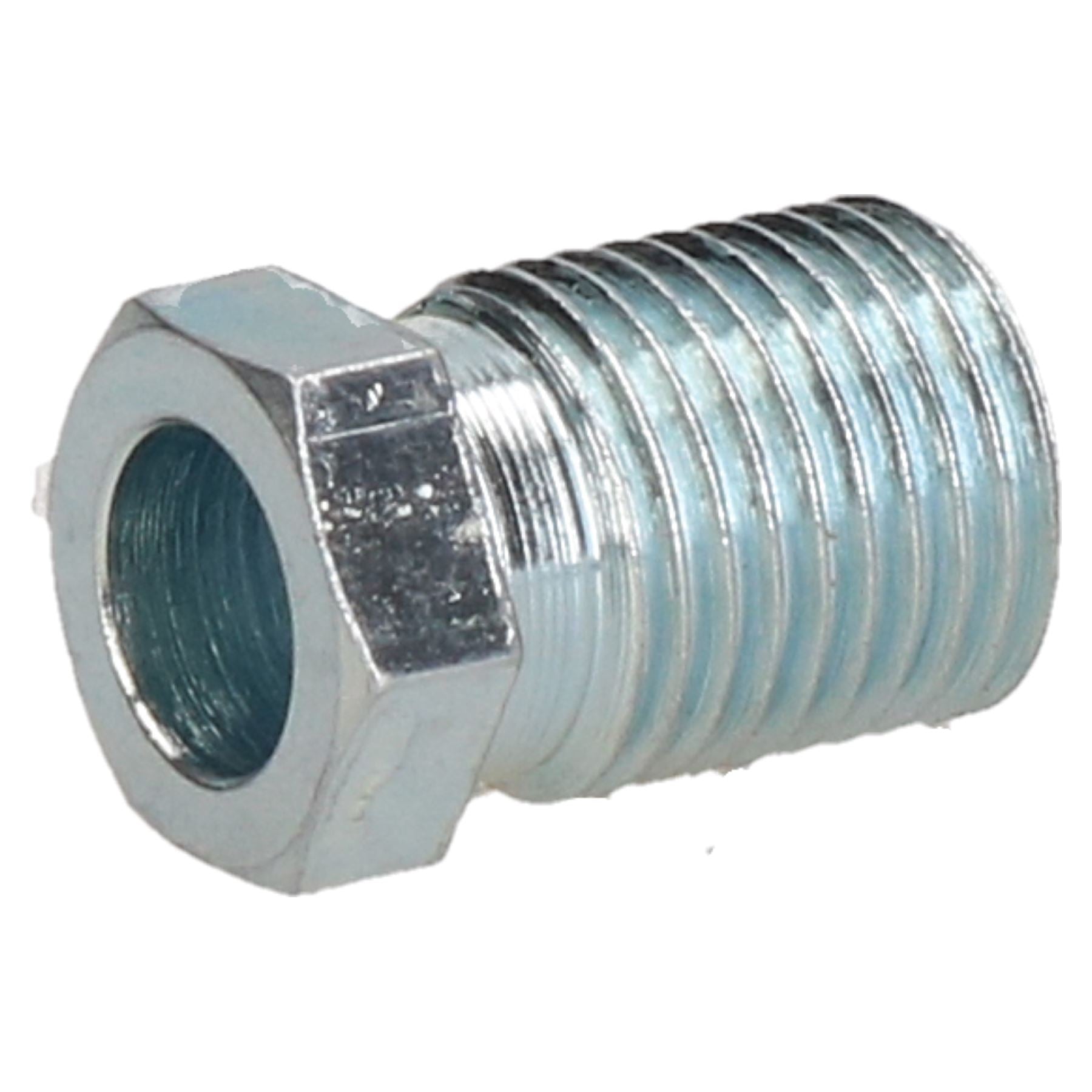 10 Stück Stahl-Bremsleitungsverschraubungen 1/2" x 20 UNF für 5/16"-Rohre mit Gewinde bis zum Ende