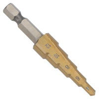 Lot de 3 forets coniques étagés HSS avec revêtement en titane et tige hexagonale pour métal et plastiqueAT018
