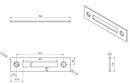 Loquet de verrouillage de porte encastré pour remorques, camions, poignée de casier