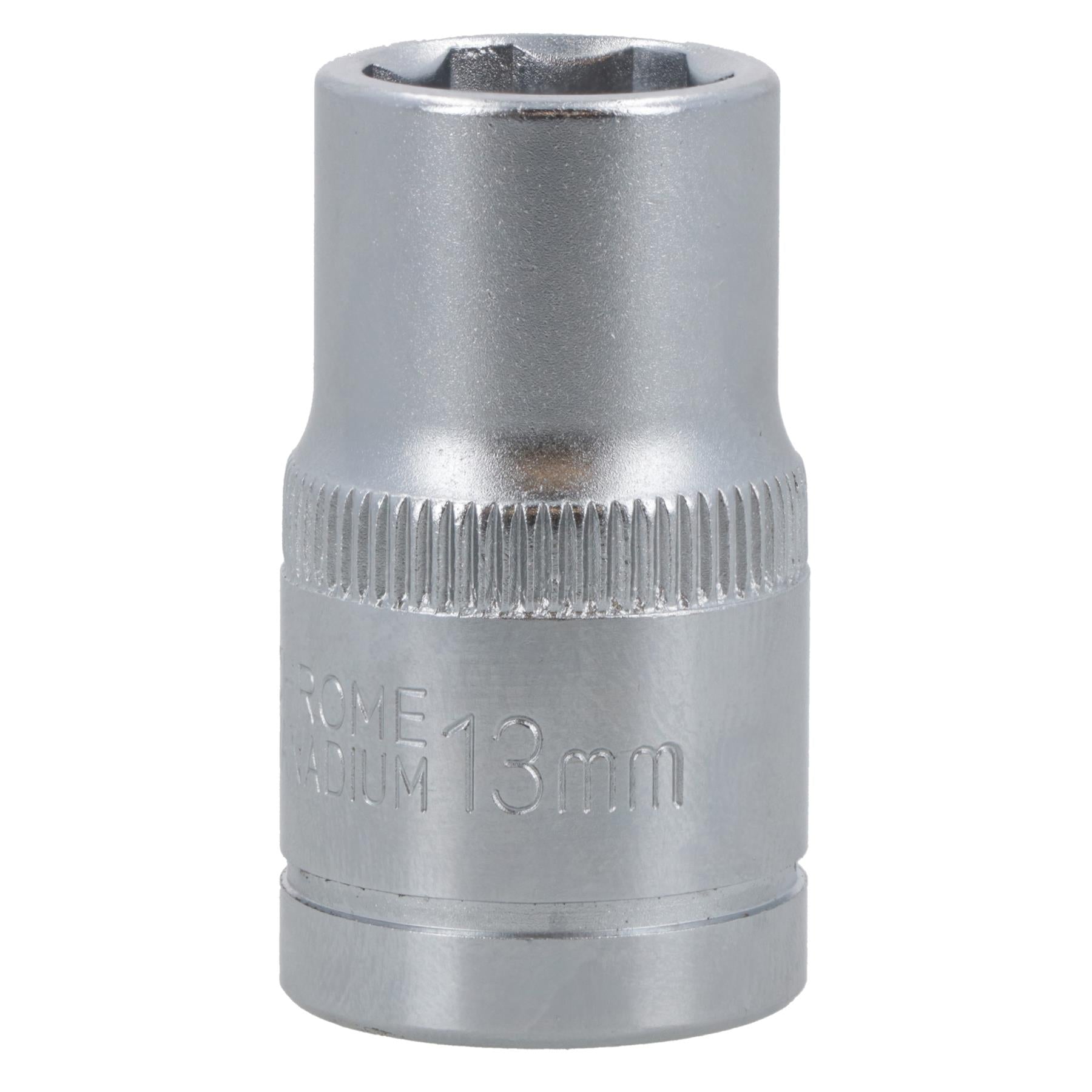 Douille hexagonale simple peu profonde à 6 pans, métrique, 1/2" 13 mm, Bergen