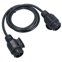 Trailer Light Electrics Extension Lead Cable 2 Metres 13 Pin Type 8 Pin Plugs Male