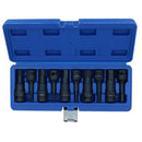 Metric MM Impact Impacted Allen hex Key Sockets Extra Long 5mm – 19mm 10pc