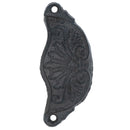 Furniture Door Pull Handle Cast Iron Cupboard Drawer Chest Shell Cup Clam