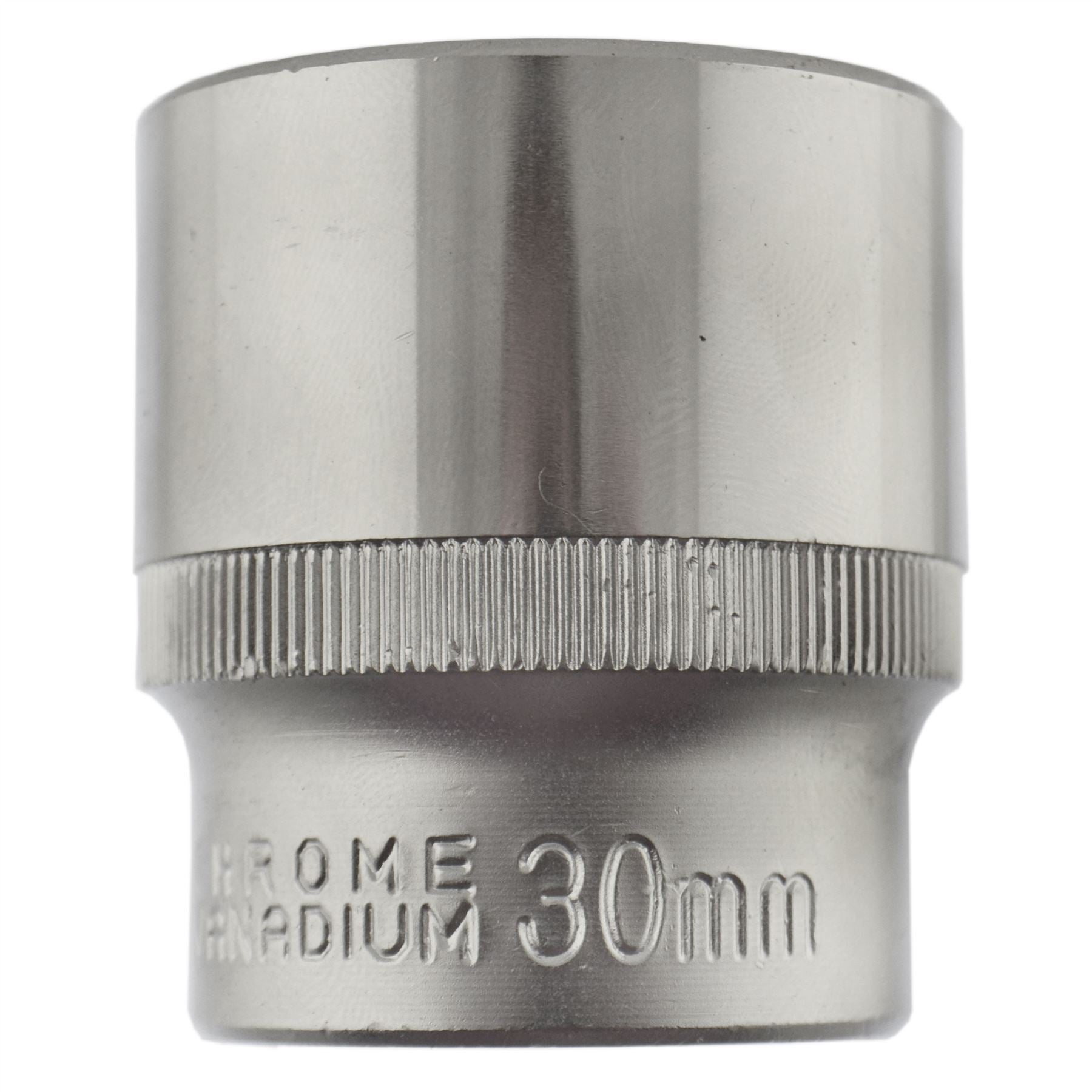 30mm 1/2" Dr Socket Super Lock Metric Shallow CRV Knurl Grip 6 Point TE785