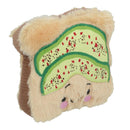 Super Soft Plush Dog Avocado On Sourdough Squeaky Toy Birthday Gift Play Toy