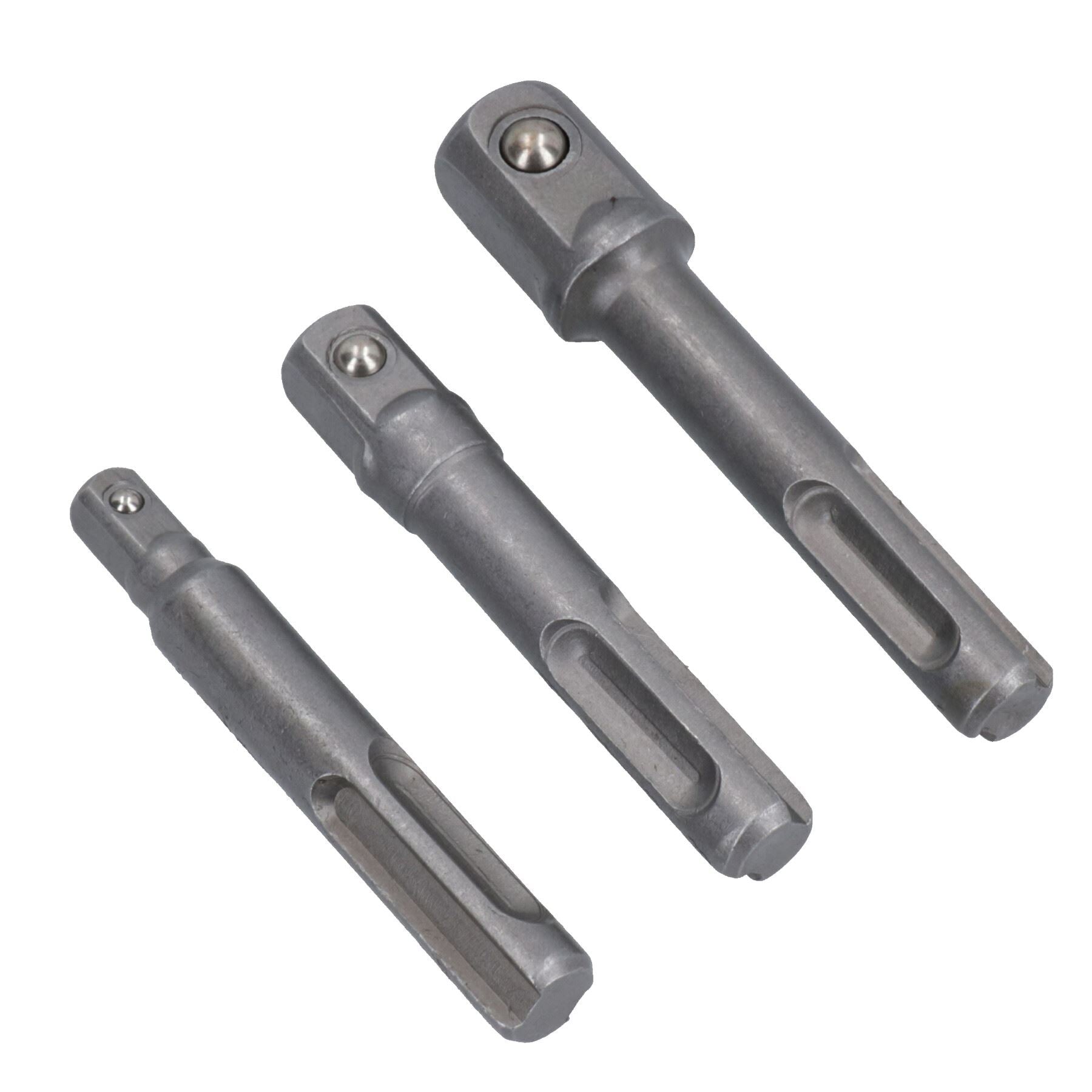 3pc SDS Socket Driver Set 1/4" / 3/8" and 1/2" Drill Chuck Adaptor Adapter TE461