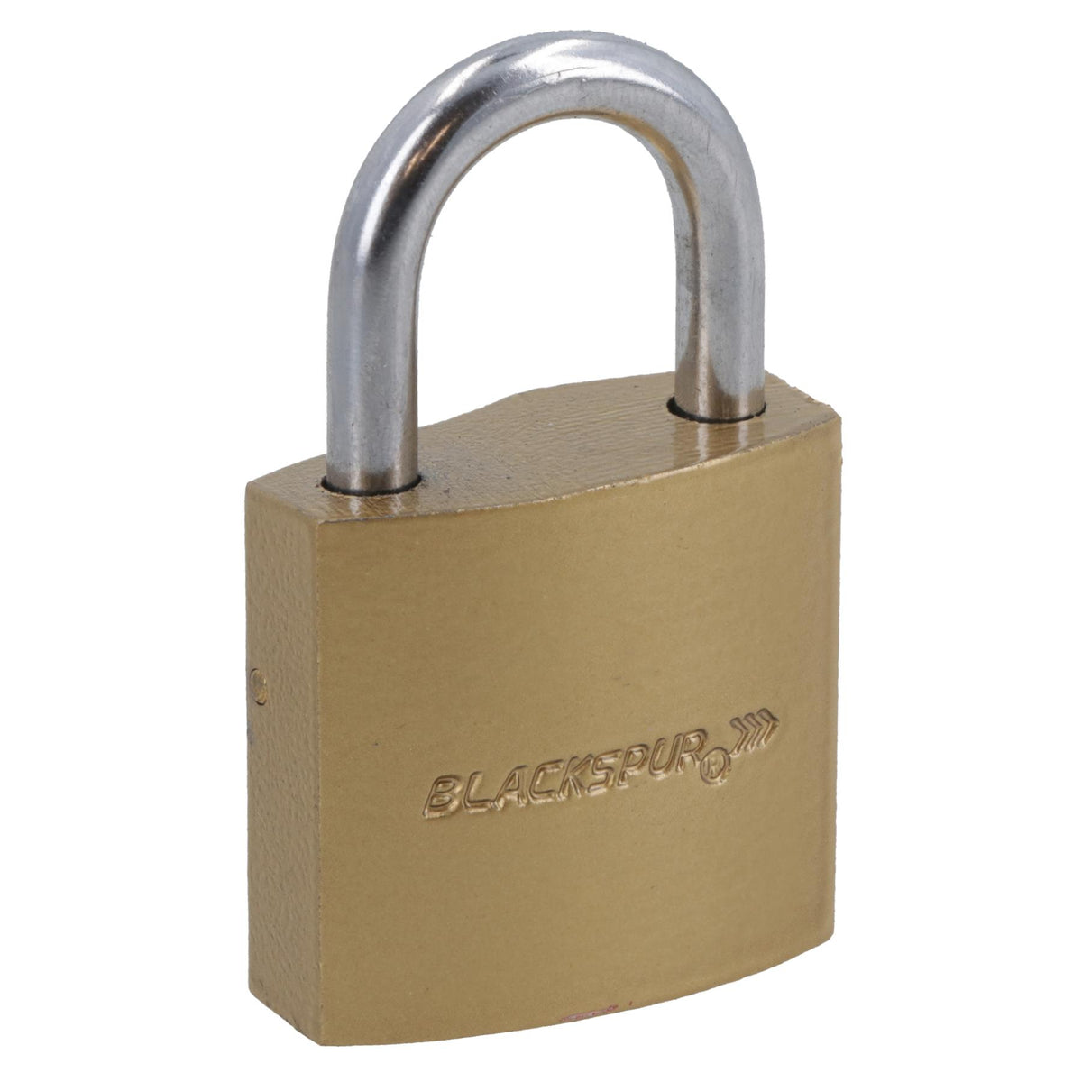 32mm Iron Padlock Security Lock Brass Finish with Hardened Steel Shackle