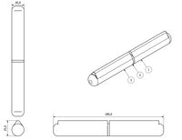 Lift Off Stainless Steel Bullet Hinge Weld On 20x180mm Heavy Duty Door Hatch