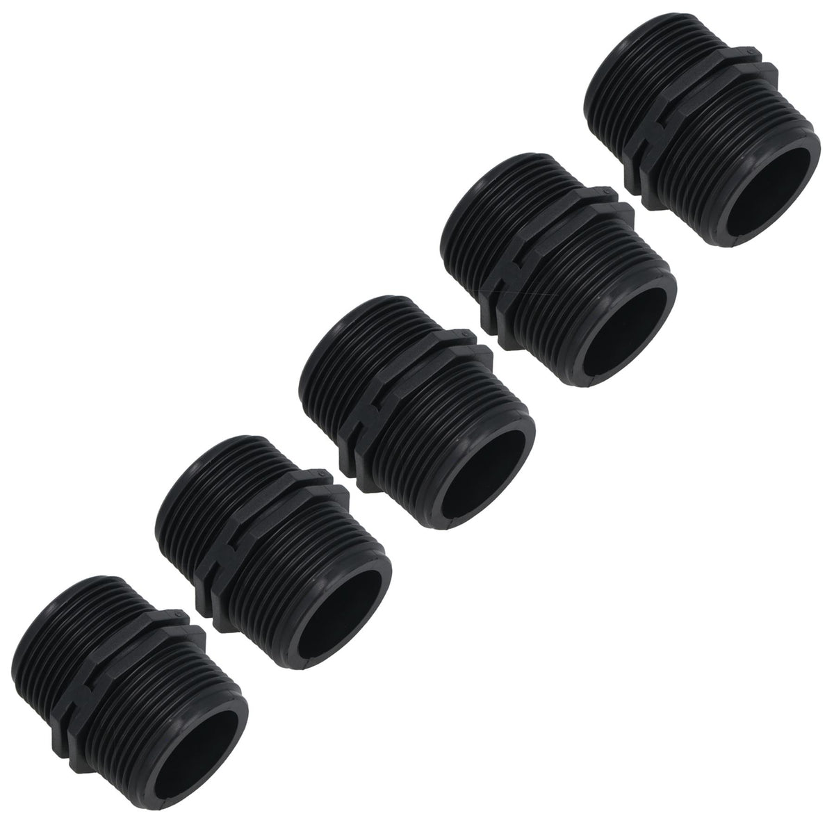 Polypropylene PP Male Nipple Thread Pipe Fitting Sockets 1in – 1in BSP