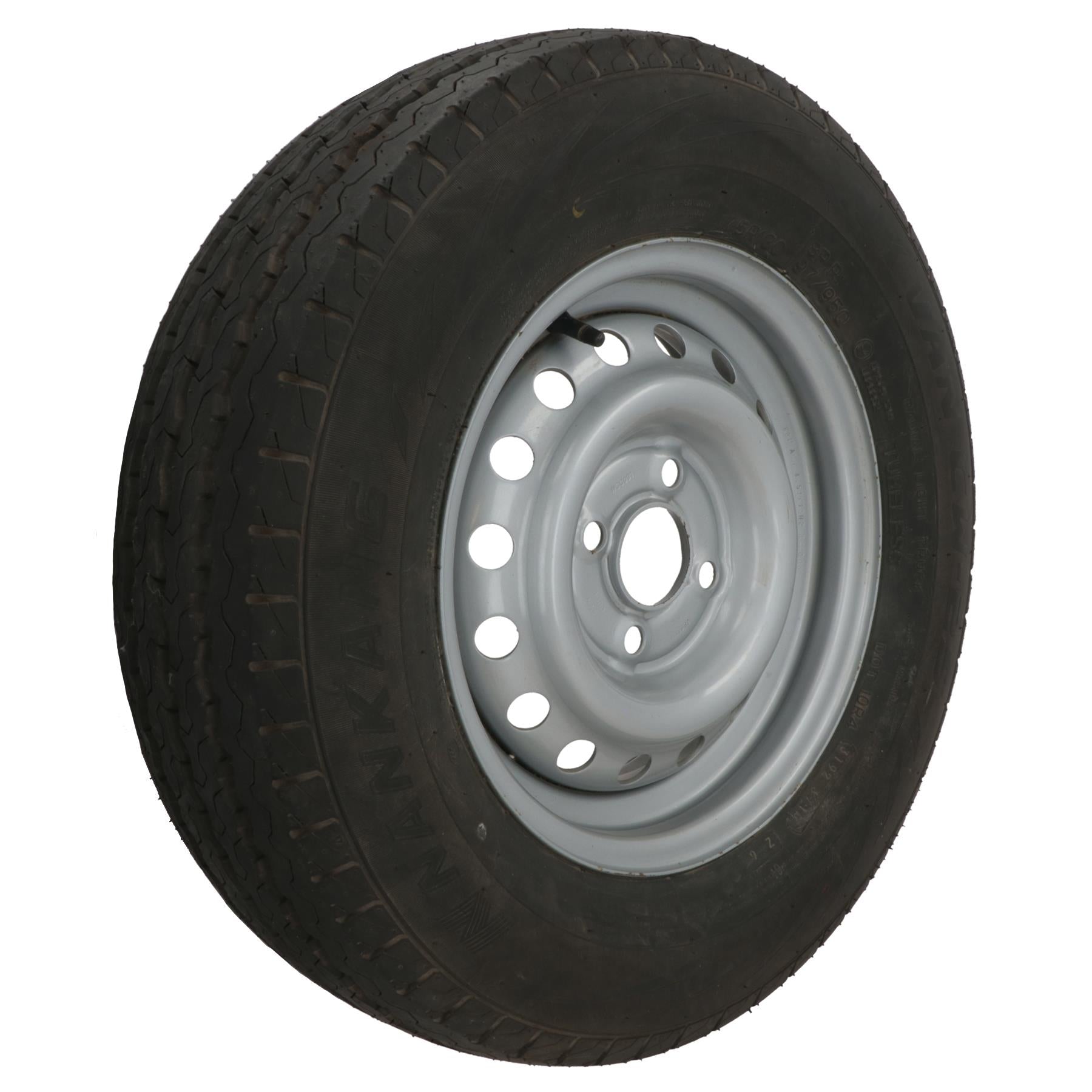 Trailer Wheel & Tyre 175R13 4 Stud 100mm PCD 57mm Centre Hole