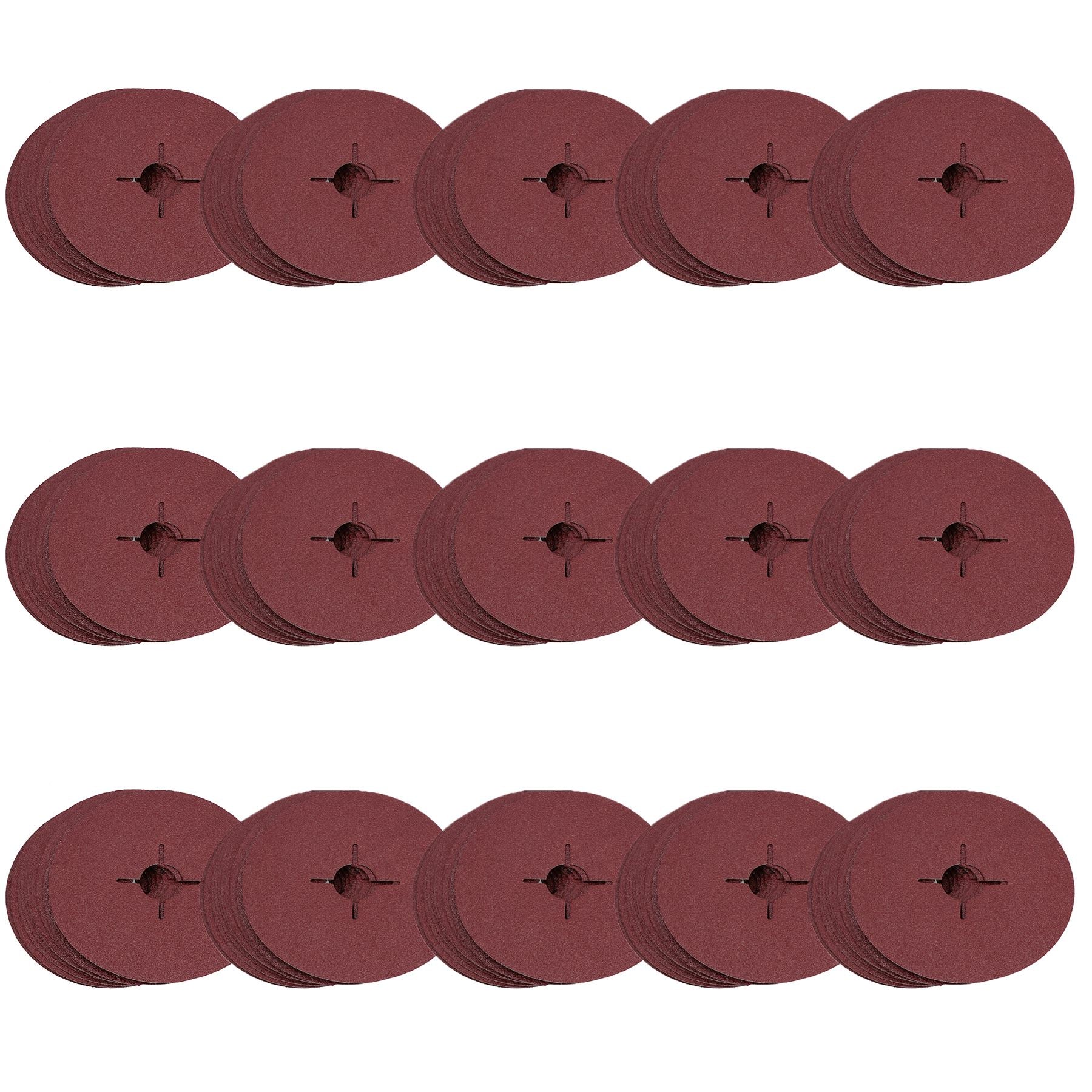 115mm Fibre Sanding Discs 60 Grit Medium Disc For 4-1/2” Backing Pad