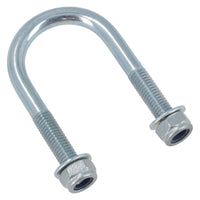 M8 Round Bend U Bolt 34mm x 64mm Width x Length Pipe Clamp Fixing